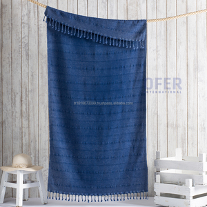 Serviette de couleur grise en grès blanc, serviette ultrasonique, Collection de lavage Vintage, en grès, 40x70 pouces 100x180cm - Product Image 1