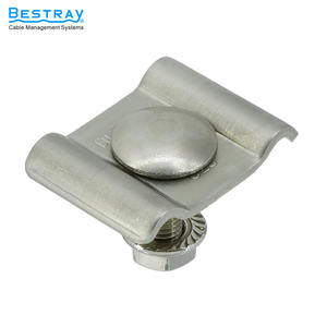 Kit de Abrazaderas Dobles para Cables BESTRAY W50, Bandeja de Cables de Metal Industrial con Recubrimiento en Polvo de Alta Calidad, Bandeja de Cables de Acero al Carbono y Acero Inoxidable - Product Image 2