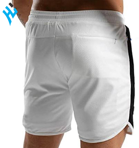 2025 nouveau Style de luxe couleur unie impression de haute qualité vêtements de sport pantalon de bain quantité minimale de commande bas pour hommes court - Product Image 2