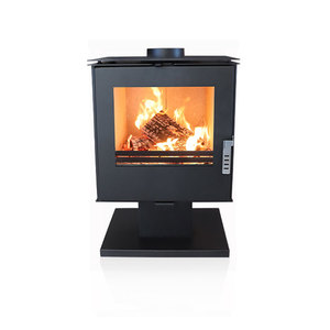 Estufa de Leña Independiente de Diseño Moderno con Chimenea de Acero para Uso en Interiores en Hoteles, Villas, Apartamentos, Casas o Dormitorios - Product Image 1