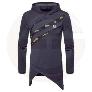 Gros Poids Lourd Pour Hommes En Coton Polaire En Vrac À Capuche - Product Image 1