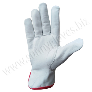 Full Grain Cowhide Forklift Truck <b>Driver</b> <b>Gloves</b> with Wrist Closure Protective Leather Working <b>Gloves</b> - Product Image 6