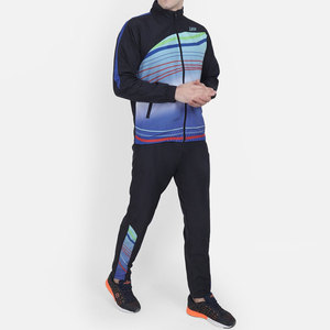 Wholesale Men's Custom Design Sublimated Zipper Hoodie & Trousers Sweat Suit Set - Product Image 3