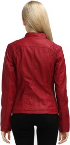 Blouson en cuir personnalisé pour femmes, avec poche intérieure sur la poitrine - Product Image 2