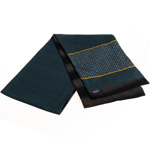 Bufanda de lana de lunares verdes para hombre para invierno - Product Image 2