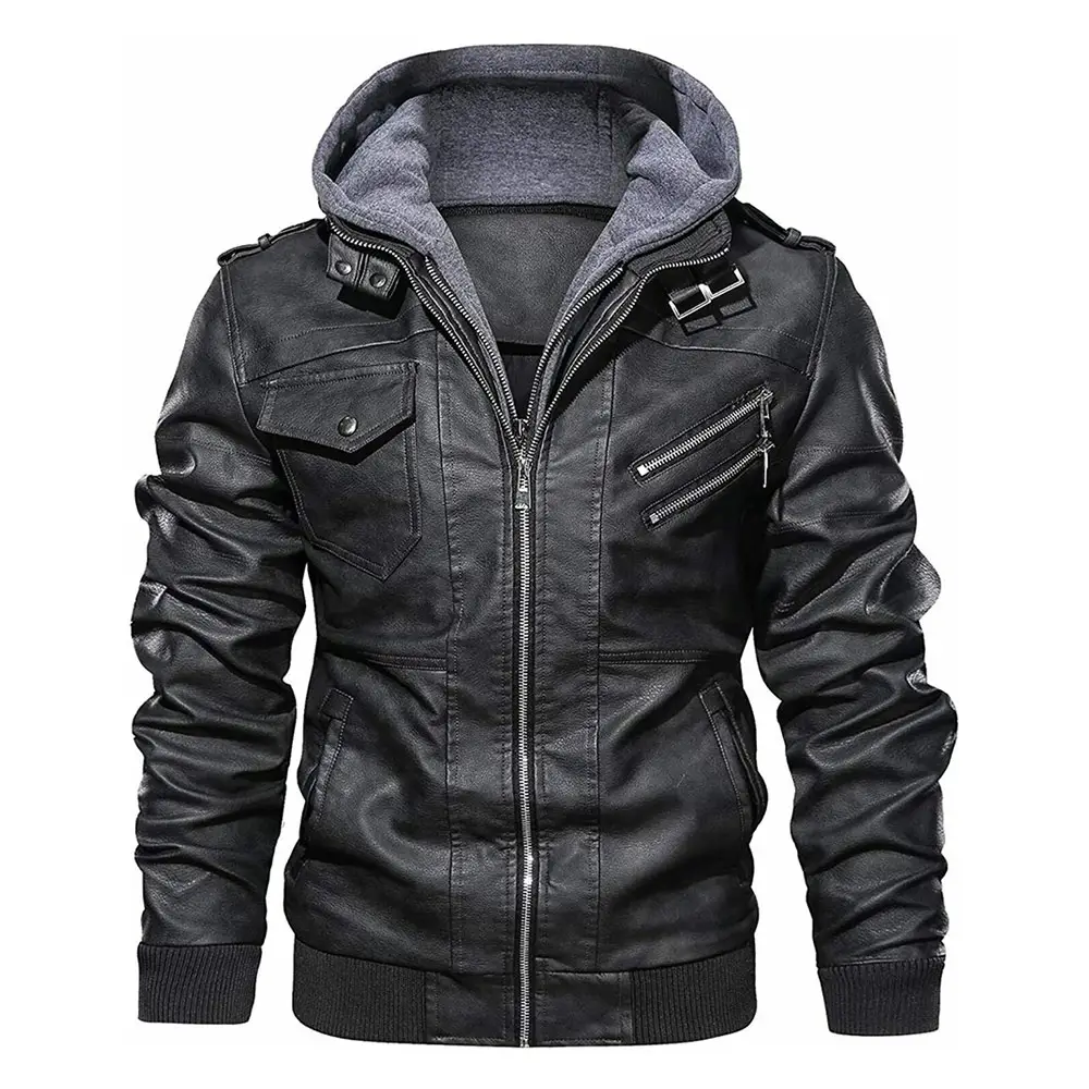 Factory Wholesale Best Selling High Quality Motorcycle Cool Fashion Leather Biker Jacket For Men And Women