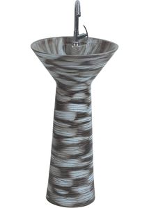 Nouvelle Arrivée Conception Bas Prix Surface Résistant Aux Rayures Céramique Sanitaire Pixel 502 Bassin Une Pièce 430x430x850mm pour salle de bain - Product Image 2