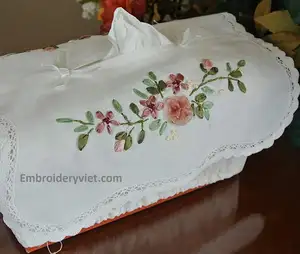 Tissue Cover Box Hand Embroidery