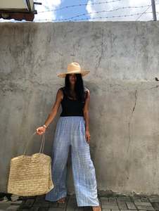 Boho กางเกงโยคะทันสมัยสำหรับผู้หญิง,กางเกงผ้าร่มแบบแฮนด์เมดสำหรับผู้หญิงกางเกงเดินชายหาด - Product Image 5