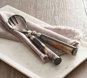 100%steel & Horn Cooking Serving Scoop <b>Spaghetti</b> <b>Spoon</b> Stainless Steel Noodles Strainer <b>Spoon</b> for Selling Sale - Product Image 4