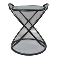 Tables basses rondes modernes de luxe en métal noir, tabourets gigognes pour canapé, meubles de salon, hall, chambre, bureau