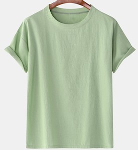 T-shirt à col rond pour hommes avec des couleurs accrocheuses 100% coton différentes tailles vêtements de sport décontractés toutes saisons - Product Image 3