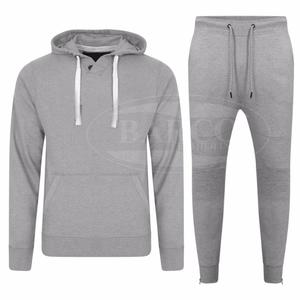 2025 survêtement en molleton de coton de haute qualité pour hommes ensemble de jogging de taille XXL avec sweat à capuche zippé et pantalon avec logo personnalisable - Product Image 5