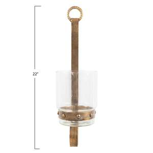 Elegant Gold Metal <b>Wall</b> Decor <b>Sconce</b> with Stylish Design Candle Holder Lantern Jar for Home Decoration - Product Image 6