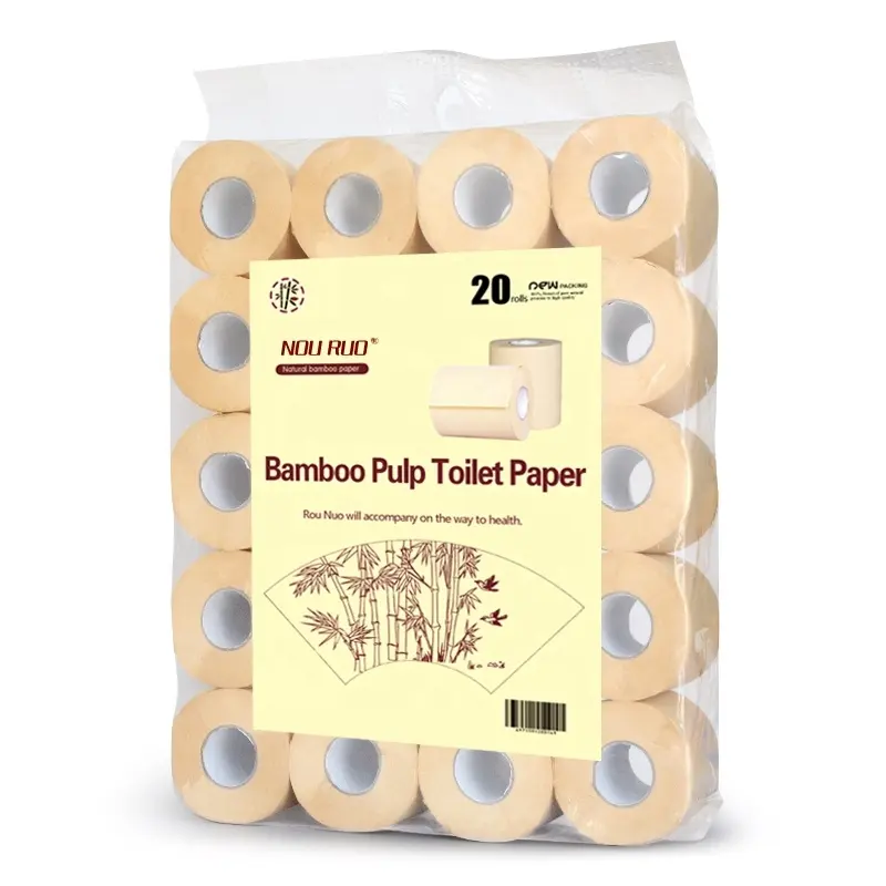 Eco-friendly polpa core 3ply jumbo rotoli di bambù di carta igienica giappone