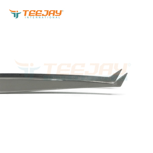 แหนบต่อขนตา TEEJAY รุ่นใหม่ ขนาด 14 ซม. สีเงินขัดเงา สแตนเลสสตีล ปลายเรียวเล็กพิเศษ สำหรับต่อขนตาแบบวอลลุ่ม - Product Image 6