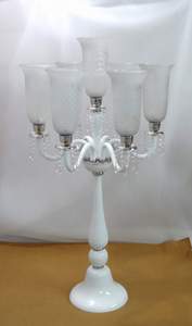 Candelabro de lujo para centro de mesa, moderno, de aluminio, niquelado, para boda, gran oferta - Product Image 5