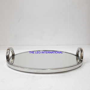 ถาดไม้สีทองสำหรับเสิร์ฟอาหาร,ถาดกระจกขัดเงาอุปกรณ์รับประทานอาหารในโรงแรม Handwork IN;34648 Morden - Product Image 2