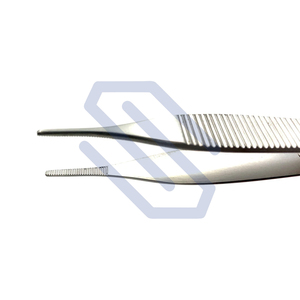 Pinces à tissus et à dissection Adson avec lames dentelées en acier inoxydable de 12 cm, instruments chirurgicaux manuels - Product Image 2