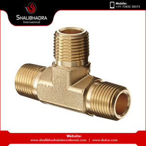 Brass Tee Male Fitting in Various Pipe Sizes 10mm 12mm 14mm 30mm 50mm High Precision Cast <b>Technics</b> Industrial Grade - Product Image 2