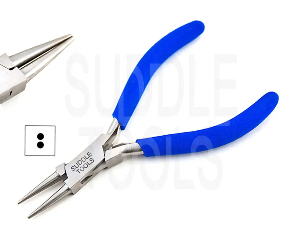 ROUND TIPS NOSE JAWS PLIERS WIRE BENDING WITH DOUBLE RETURN SPRINGS 115MM & 130MM DIY JEWELRY JEWELLERY WATCH MAKING TOOLS
