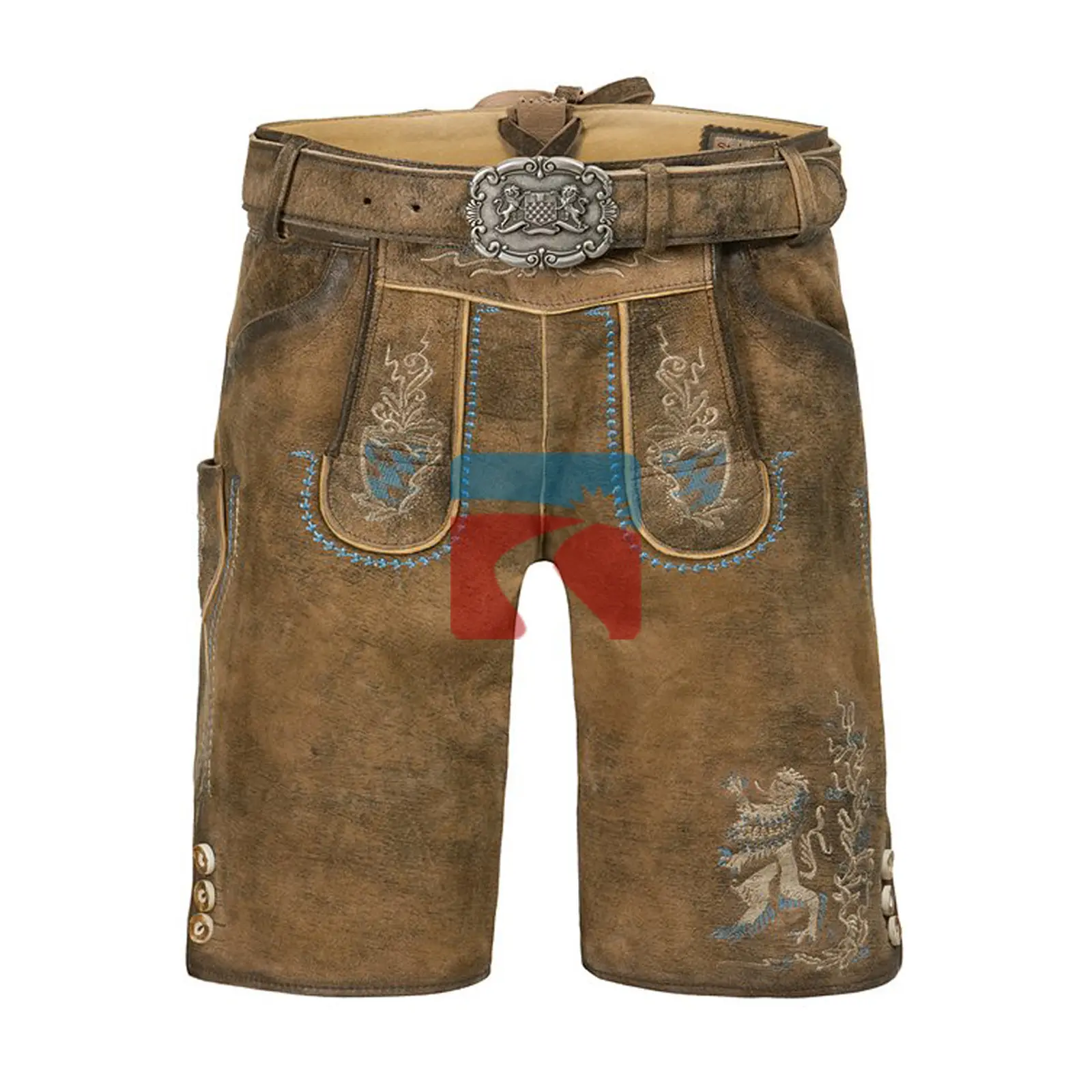 사용자 정의 OEM 바이에른 Lederhosen 짧은 Trachten 옥토버 페스트 Loden 스웨이드 여성 남여 진짜 정품 가죽 엠보싱 (Lederhosen)