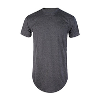 Camiseta Oversize de Hip Hop para Hombre, 100% Algodón Orgánico Tejido, Tallas Grandes, Diseño Liso, Manga Corta, Transpirable, Secado Rápido, Ecológica