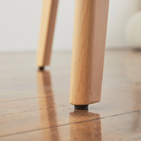 Nouvelle table à manger rectangulaire moderne en bois blanc réglable en hauteur pour la cuisine et la salle à manger