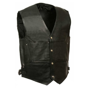 เสื้อกั๊กหนังมอเตอร์ไซค์,เสื้อกั๊กหนังปักลายได้ตามต้องการ - Product Image 5