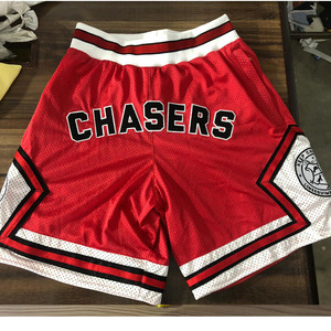 Personalizado de baloncesto pantalones cortos ropa deportiva pantalones cortos Retro bordado de poliéster de malla de ropa deportiva con Logo - Product Image 3