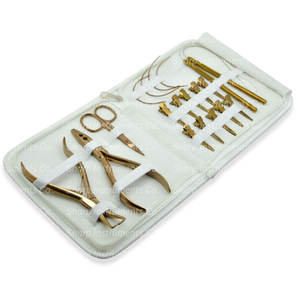 Juego de Herramientas para Extensiones de Cabello de Acero Inoxidable Color Oro Rosa - Product Image 2