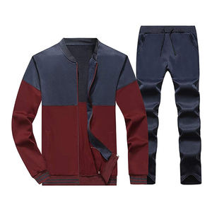High Quality Zipper Hooded Mens Sports Fitted Sweatsuit Wholesale Men's Tracksuit Jogger <b>Maternity</b> Zippered Hooded <b>Jogging</b> Suit - Product Image 1