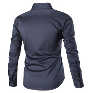 เสื้อลำลอง ODM สำหรับผู้ชาย, เสื้อ100% ผ้าฝ้ายแห้งเร็วและกันรอยเหี่ยวย่นกำหนดสีและโลโก้ได้ตามต้องการสำหรับฤดูใบไม้ผลิและฤดูร้อน - Product Image 2