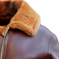 Veste d'hiver pour homme, dernière collection, en véritable peau de mouton blanche et fourrure de mouton brun, type grainé, confortable et élégante