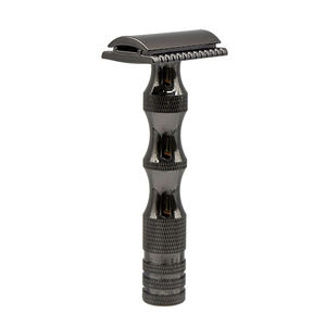 OEM — rasoir en métal pour hommes, noir, super faible poids, Double lame, sécurisé, pour soins de la peau et rasage de barbe - Product Image 3