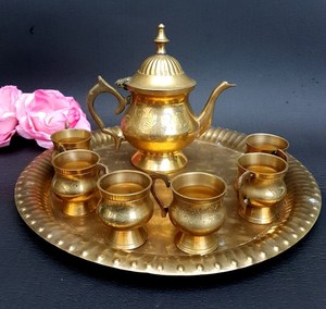 Ensemble de calice en laiton VINTAGE avec plateau fournitures d'église cuivworld inde - Product Image 6