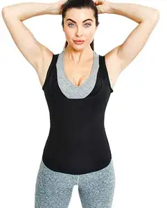 Sweat Body Shaper Women's Premium Workout Tank Top shirts compression Slimming Polymer Weight Loss Sauna Vest