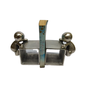 Artesanía moderna de aluminio, la escultura de yoga utilizada para decorar colecciones, escultura de hombre sentado de Metal para el hogar - Product Image 5