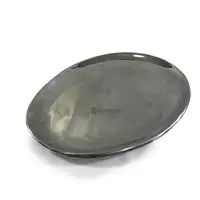 Elegant Silver Metal Dish - Aluminum - Silver - Polished - Handmade - Bulk - High Quality - Wholesale- Snack Platter - Oval