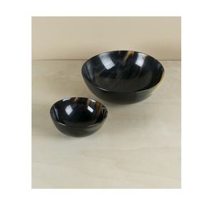 Bol à salade en corne avec ensemble de serveurs Bol en corne de buffle solide avec cuillère pour salades de fruits Bol à utiliser avec vente - Product Image 3