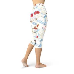 Leggings personalizados inspirados en Alice en longitud capri o hasta el tobillo - Product Image 4