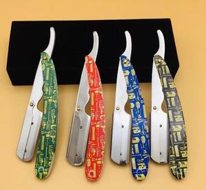 มีดโกนหนวดแบบตรงใบมีดเดี่ยวทำจากสแตนเลสสำหรับตัวใบหน้าบิกินี่ใต้วงแขนมีดโกนช่างตัดผมแบบเปลี่ยนโลโก้ได้ตามต้องการ - Product Image 1