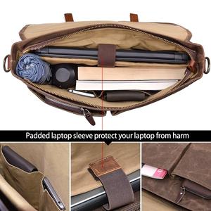 Bolso de Cuero Genuino para Portátil, Diseño Vintage Único, de Alta Demanda, Bolso Mensajero, Portafolio, Bolso Ejecutivo para Hombre - Product Image 4
