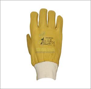 Guantes de seguridad para Conductor de cuero de vaca de alta calidad Tamaño XL Anti-Impacto y Anti-Calor Blanco Pak Modelo 829 DG Color personalizado - Product Image 3