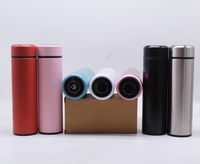 Bouteille d'eau intelligente avec rappel pour boire de l'eau, bouteille d'eau en acier inoxydable, affichage de la température LED, thermos
