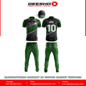 Maillot de cricket sublimado personalizado de alta calidad, uniformes de cricket personalizados con nombre de equipo y logotipo de marca - Product Image 3
