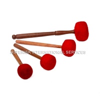 Nepal-Made High Quality Red Wooden Striker for Easy Handling High Resonance Singing Bowl Gong Percussion Instrument Asterisk