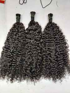 Micro Links I Tips 100% Cabello virgen de un solo donante Tight Curly Natural Curly Ondulado y recto U Tips Zero Shedding Cabello humano - Product Image 4