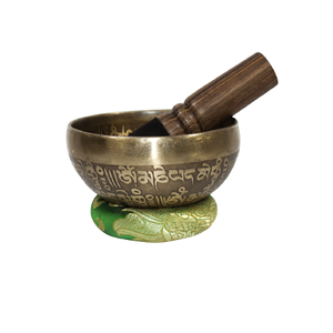 Bols chantants de guérison de qualité supérieure en laiton couleur or avec maillet en bois, design magnifique à prix abordable - Product Image 1