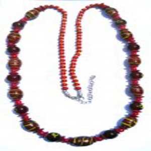 โคมไฟทำงานลูกปัดแก้วสร้อยคอเครื่องแต่งกายแฟชั่นเครื่องประดับเทียมแฟชั่นอินเดียแฮนด์เมดหัตถกรรมเครื่องประดับ Nk-7600 - Product Image 1